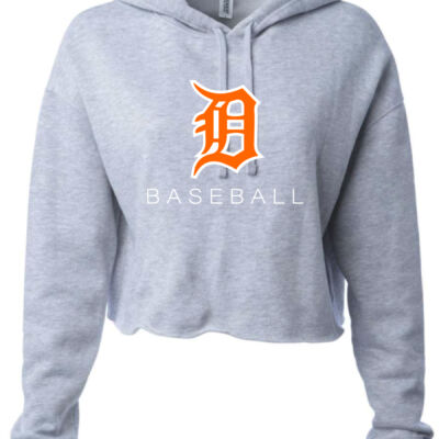 Dumont Old English Crop Top Hoodie Thumbnail