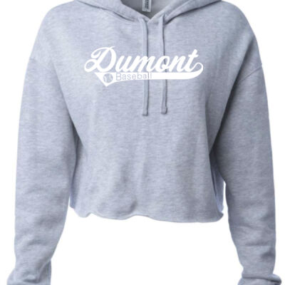 Dumont Script Crop Top Hoodie  Thumbnail
