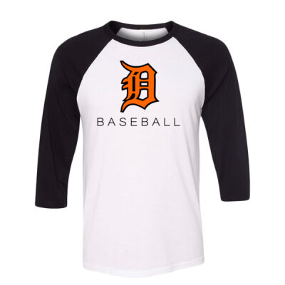 Dumont 3/4 Sleeve Black-White Thumbnail